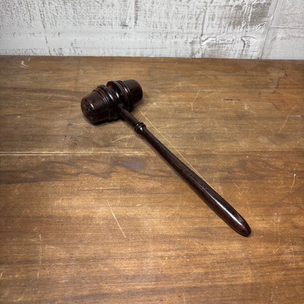 Vintage Dark Wood Gavel